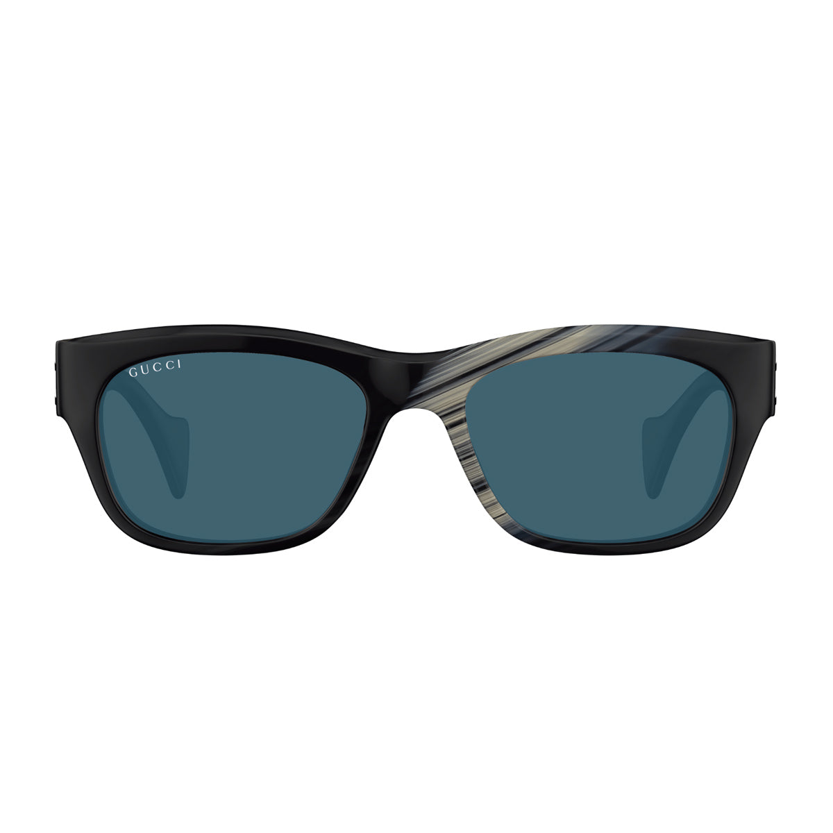 Gucci GG1706S Linea Rivets 004 Black Beige Blue Nero Acetate Occhiali Da Sole