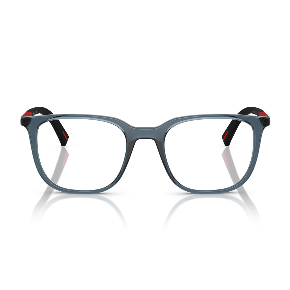 Prada Linea Rossa PS 04RV CZH1O1 Blu Trasparente Nylon Occhiali Da Vista