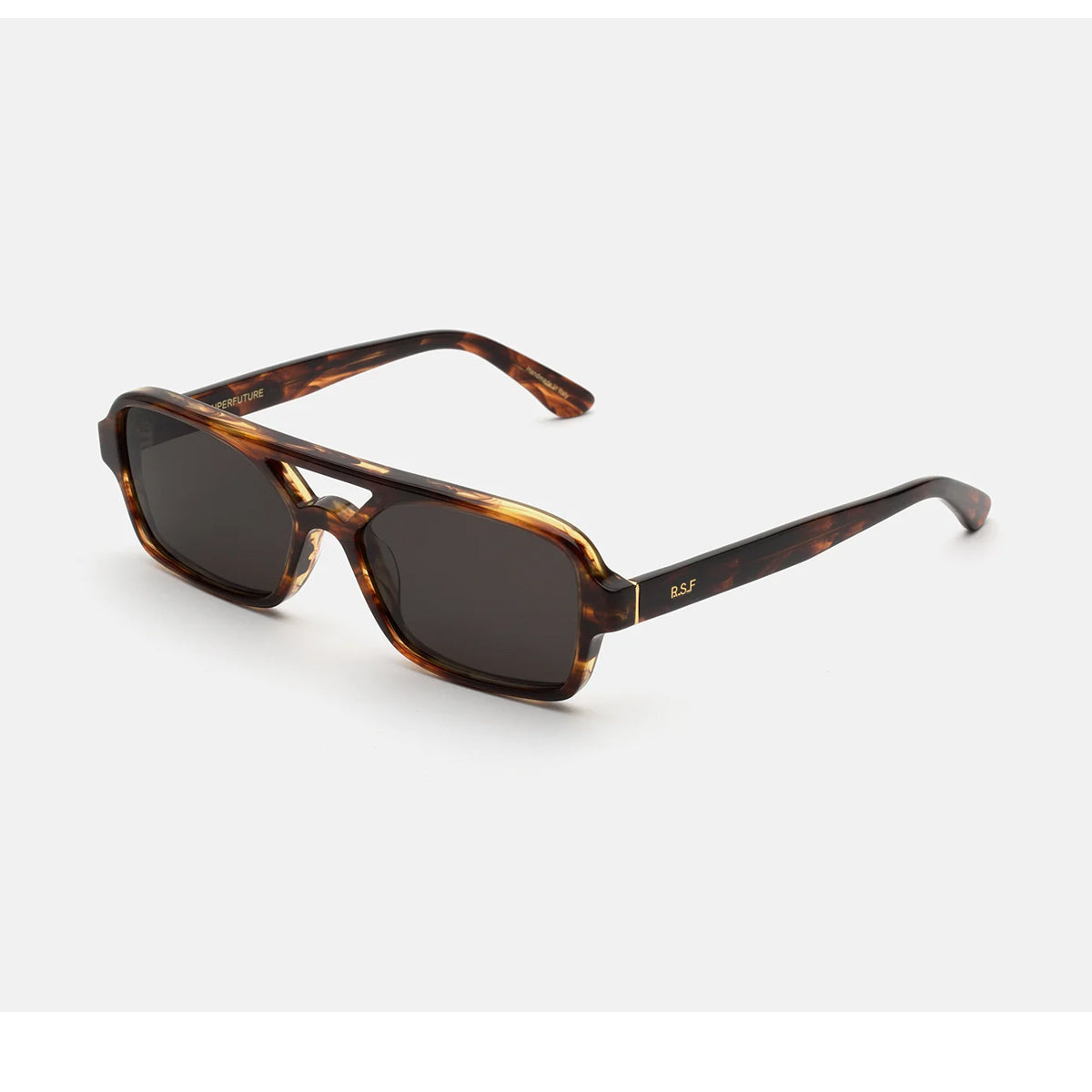 Retrosuperfuture VICO HAVANA STRIATA Marrone Acetate Occhiali Da Sole