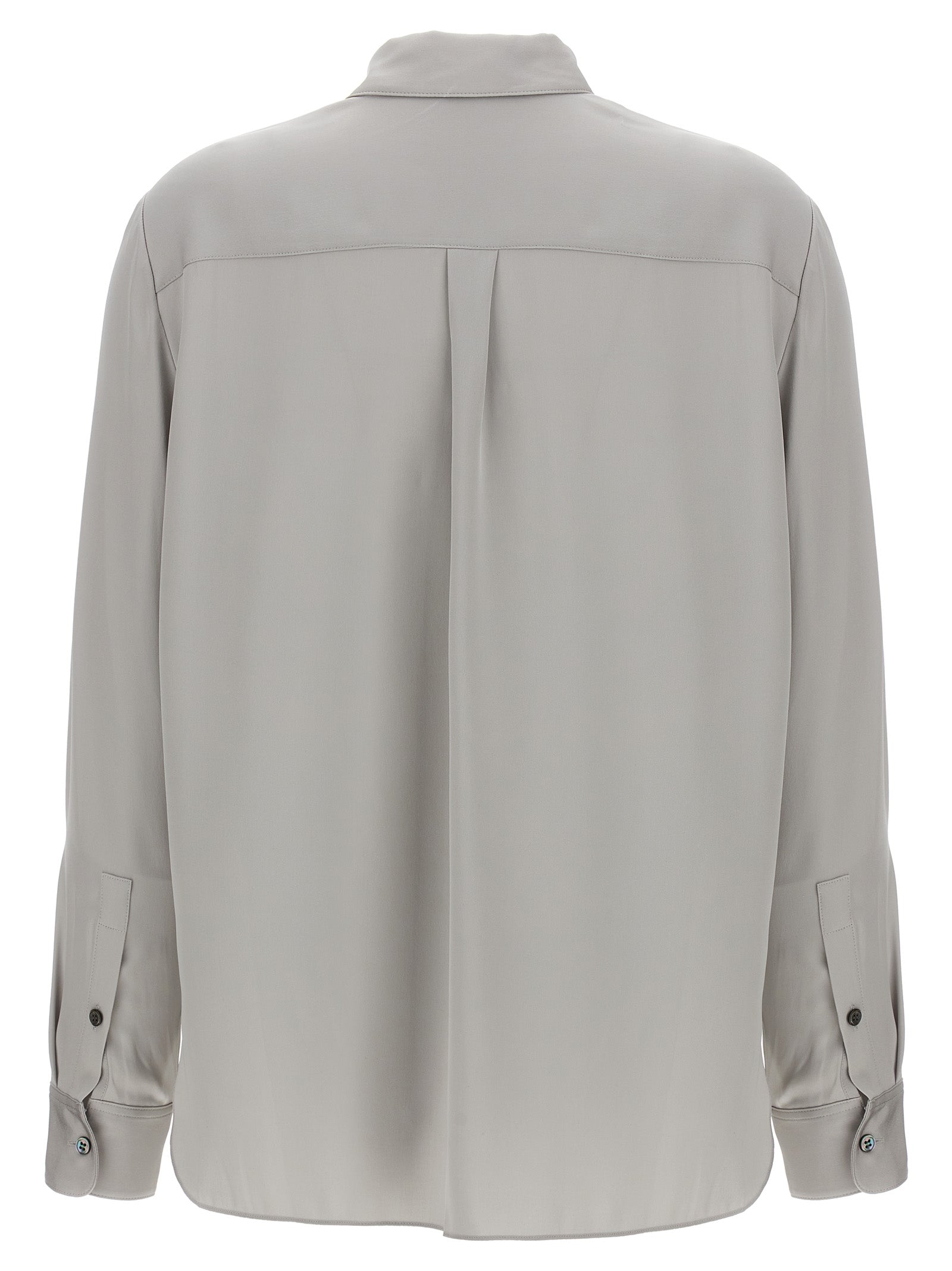 N Straight shirt Gray Silk Shirt, Blouse