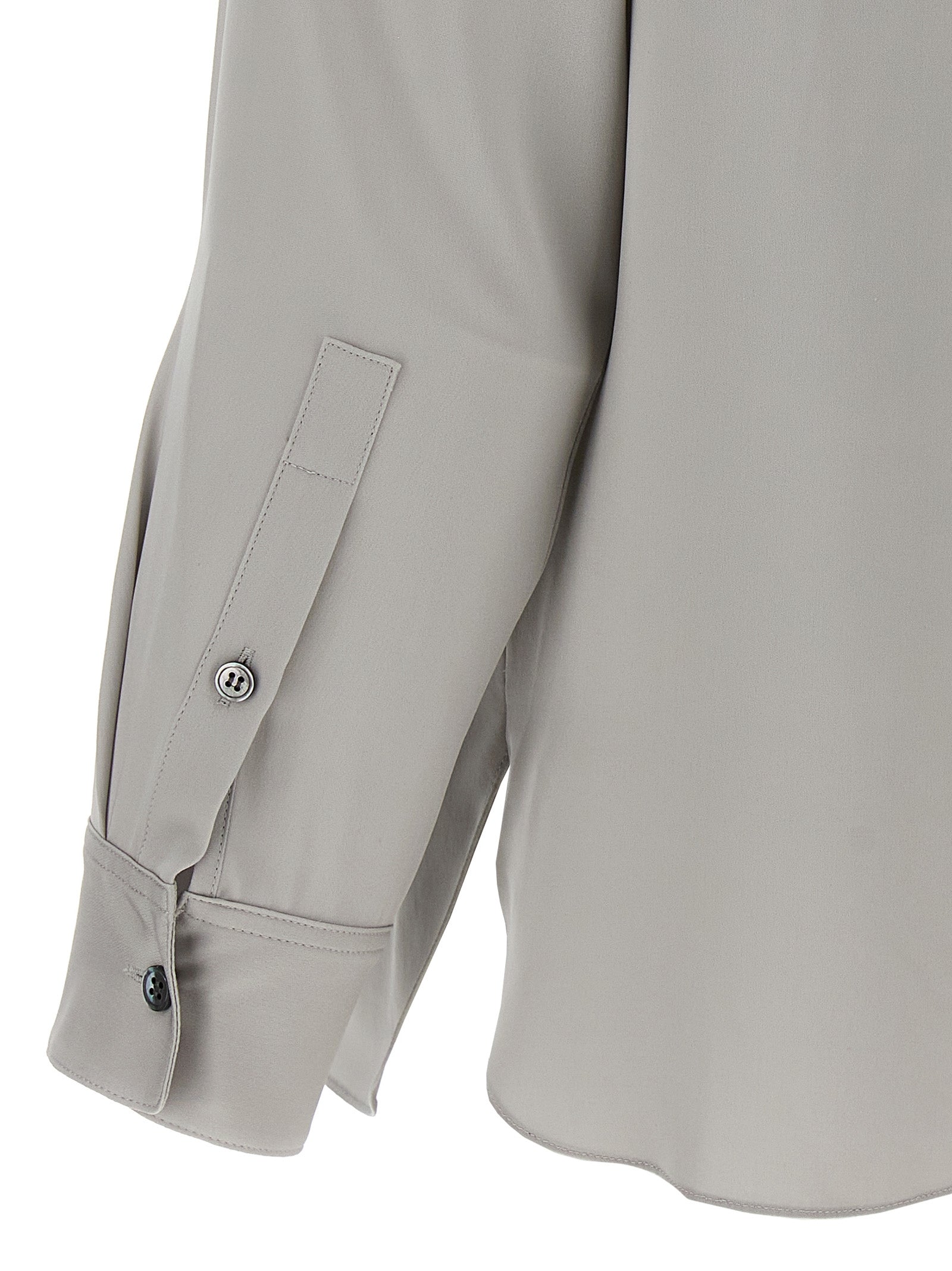 N Straight shirt Gray Silk Shirt, Blouse
