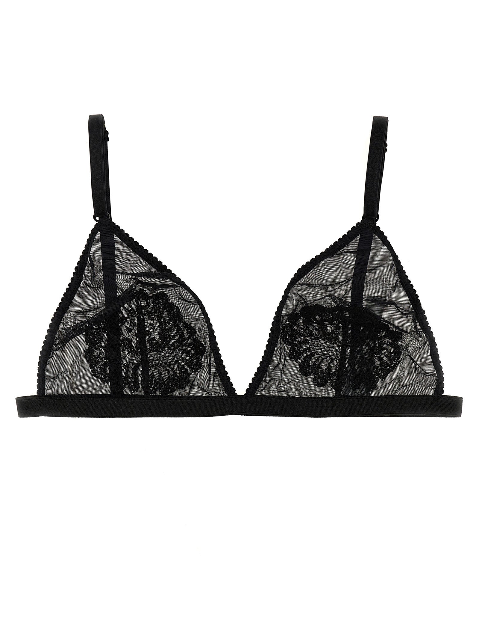 Lace bra Black Polyamide Viscose Elastane Intimo