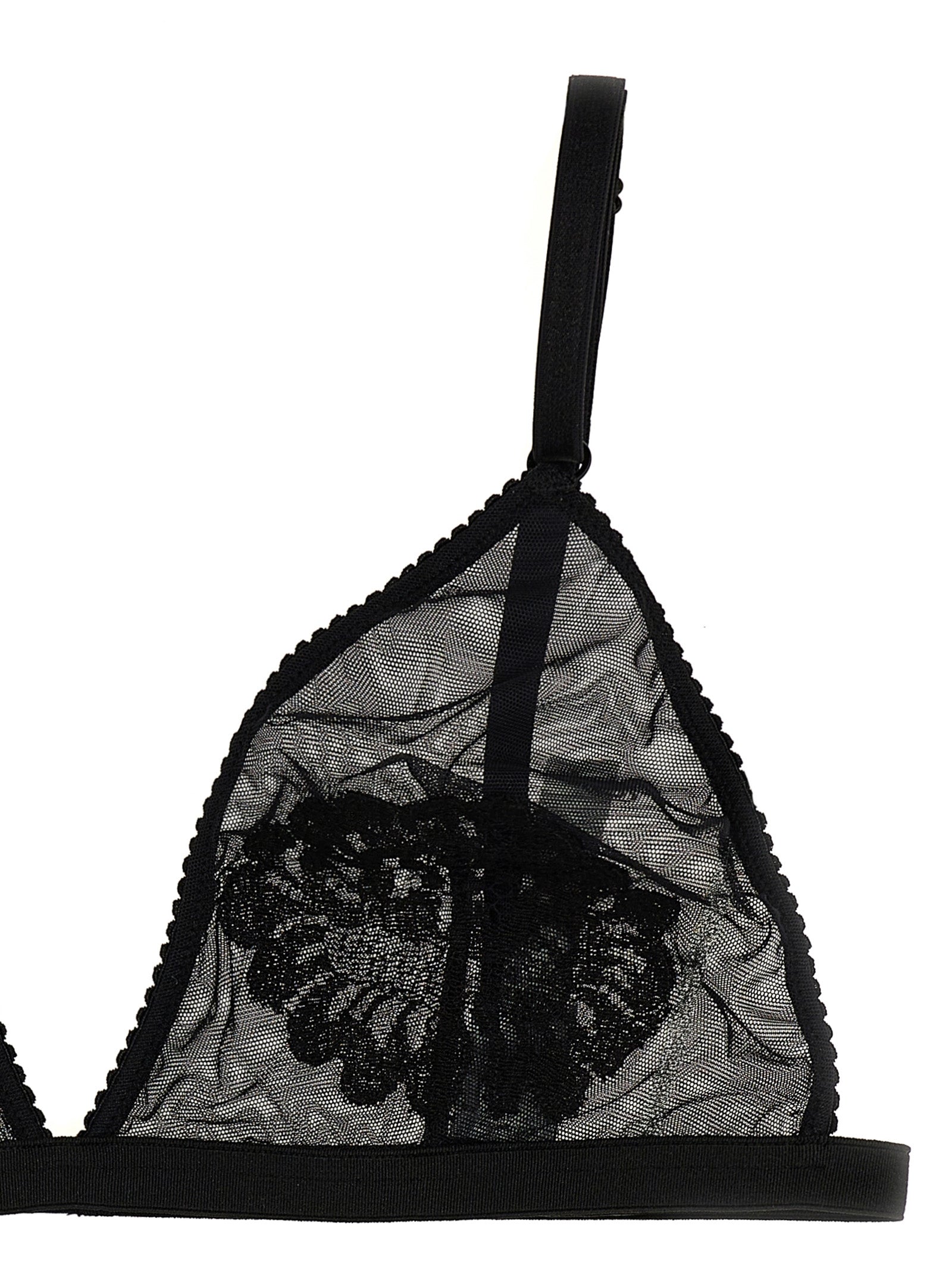 Lace bra Black Polyamide Viscose Elastane Intimo
