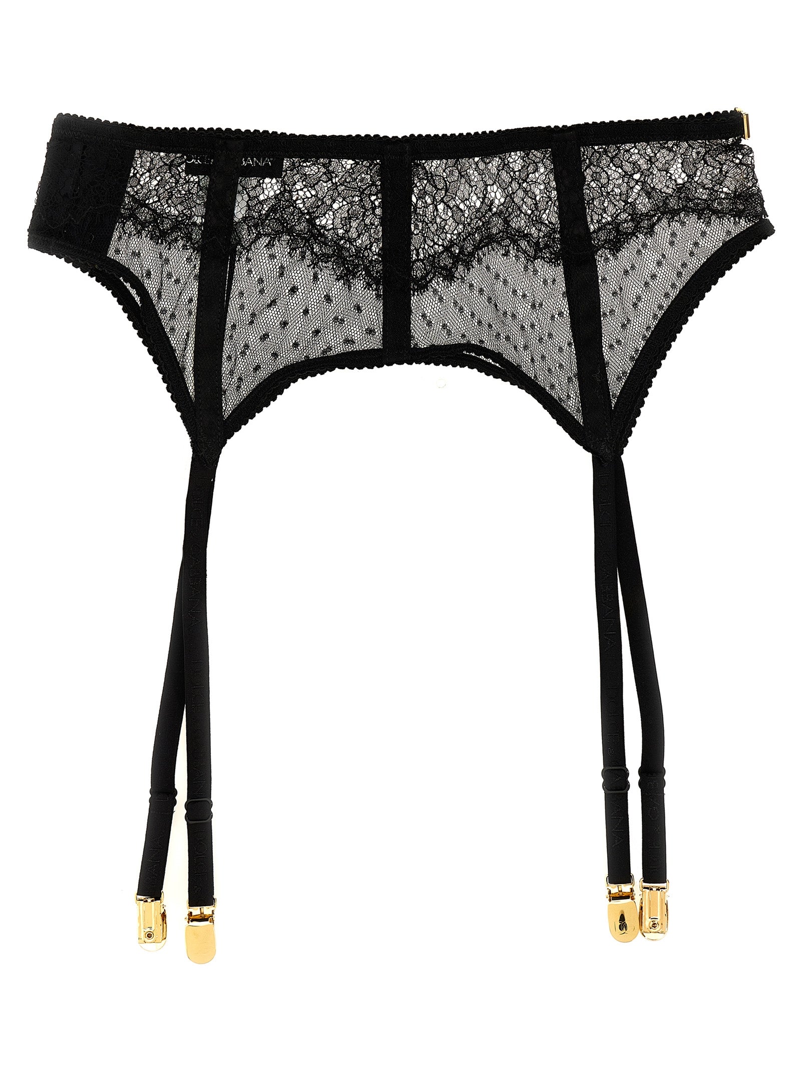 Lace garters Black Polyamide Vi Cotton Socks
