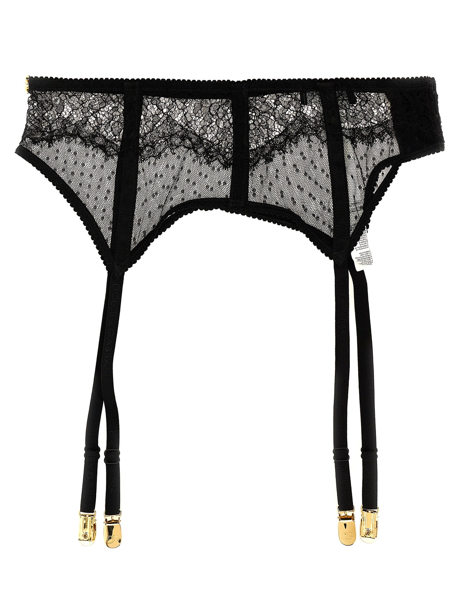 Lace garters Black Polyamide Vi Cotton Socks