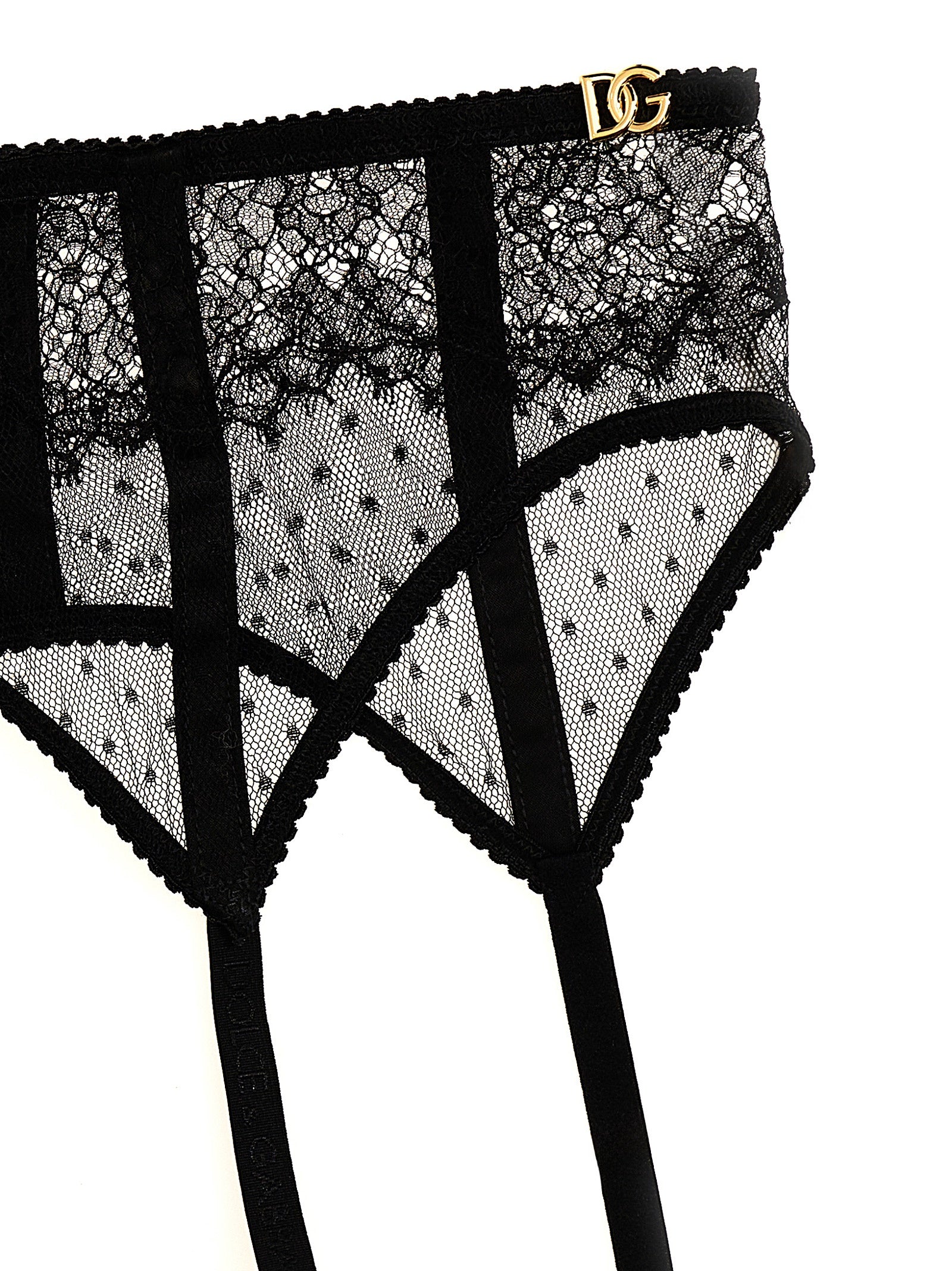 Lace garters Black Polyamide Vi Cotton Socks