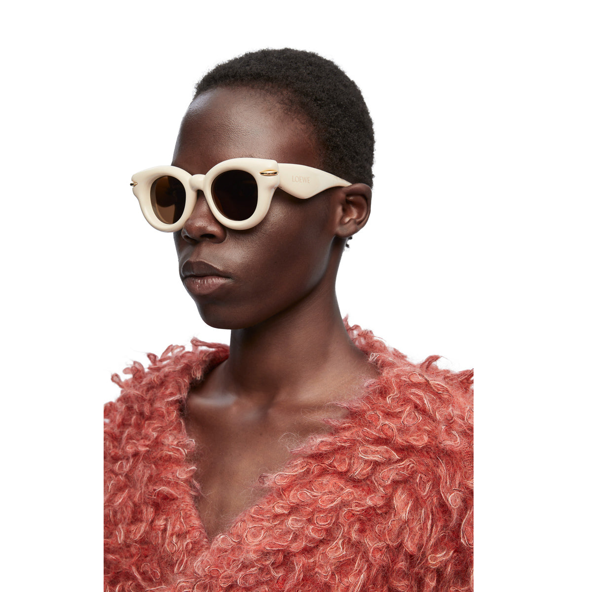 LW40118I INFLATED 72e Rosa Acetate Occhiali Sole