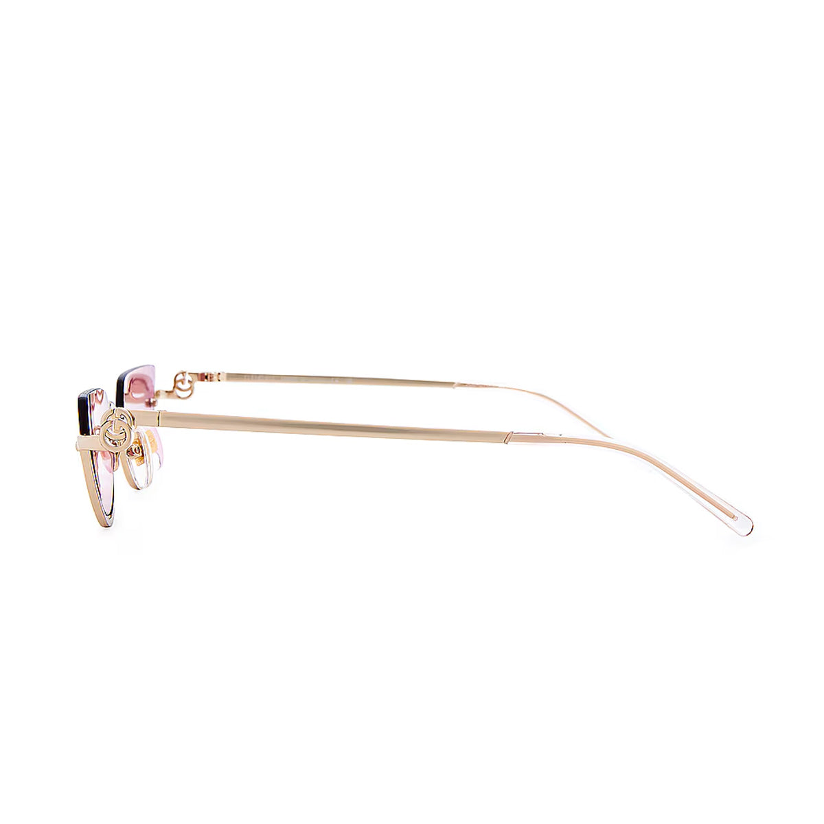 GG1603S LINEA GG LOGO 003 Gold Pink Oro Metal Occhiali Sole
