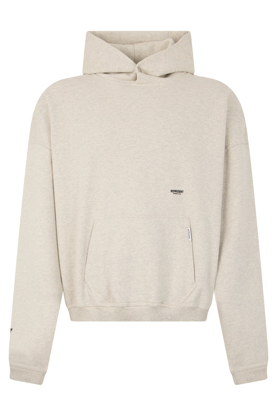 Hoodie Cream Marl Cotton Jumpers