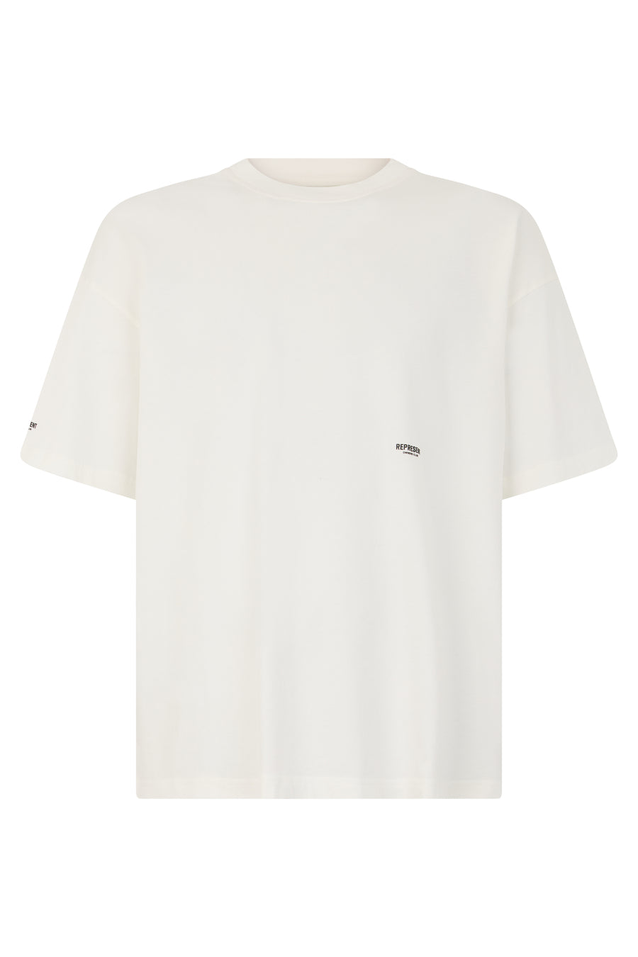 T-Shirt With Chest Logo White Flat Cotton T-shirts