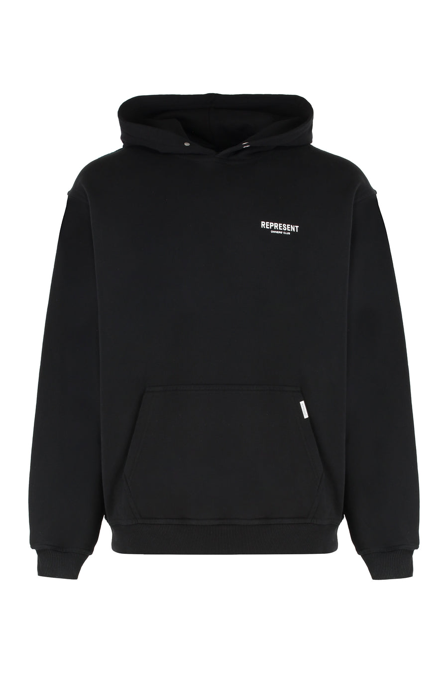 Black Cotton Hoodie Body: Cotton; Ribbing: Jumpers