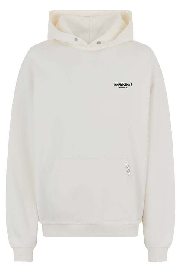 Hooded Sweatshirt Owners Club White Cotton Jumpers