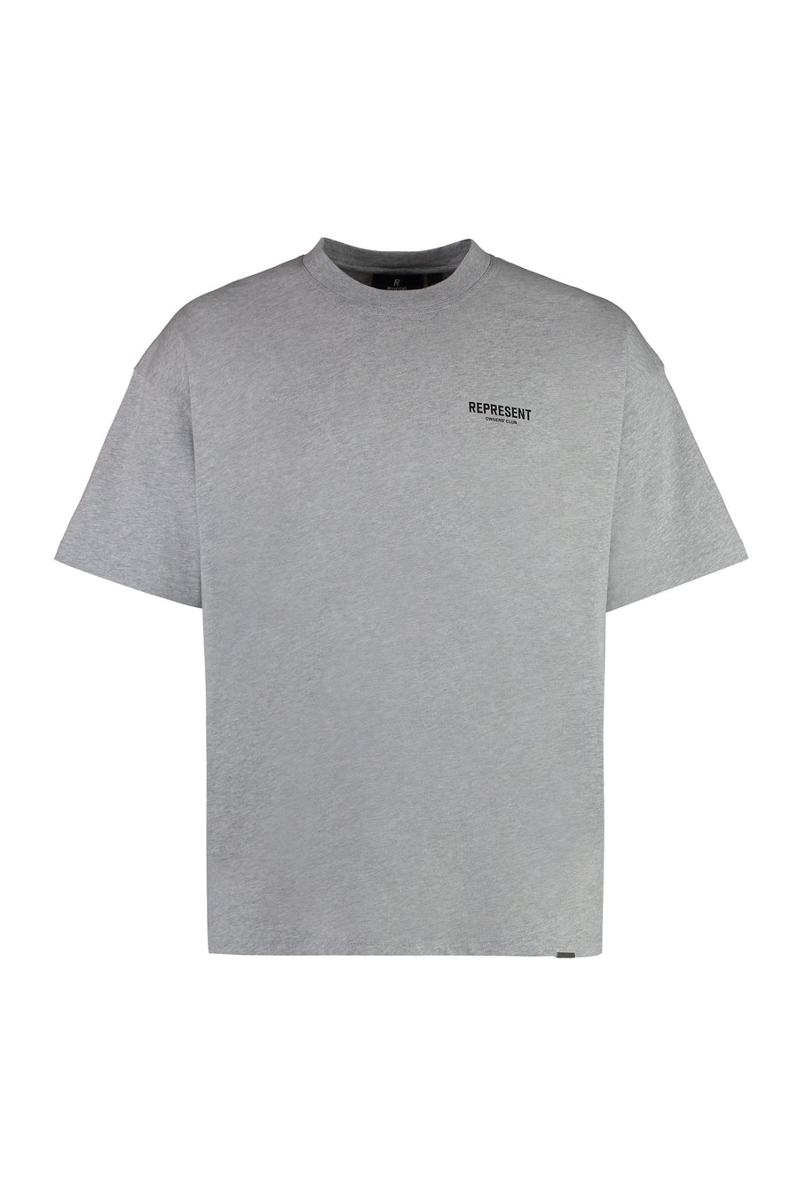 Grey Cotton Crew-Neck T-Shirt T-shirts