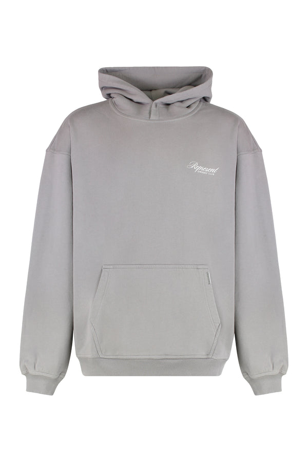 Hooded Sweatshirt Cotton Grey Jumpers