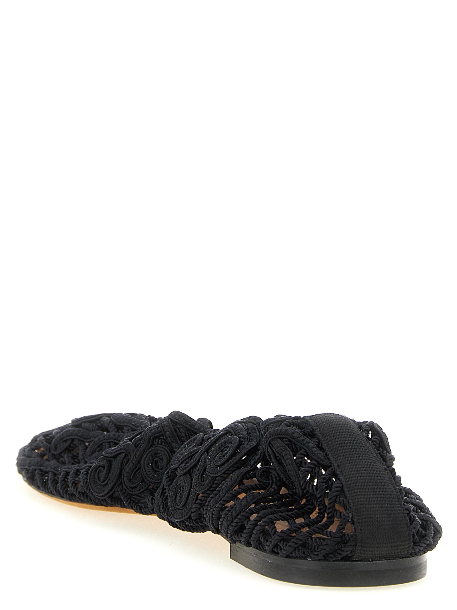 Iris ballet flats Black Polyester Flat Shoes