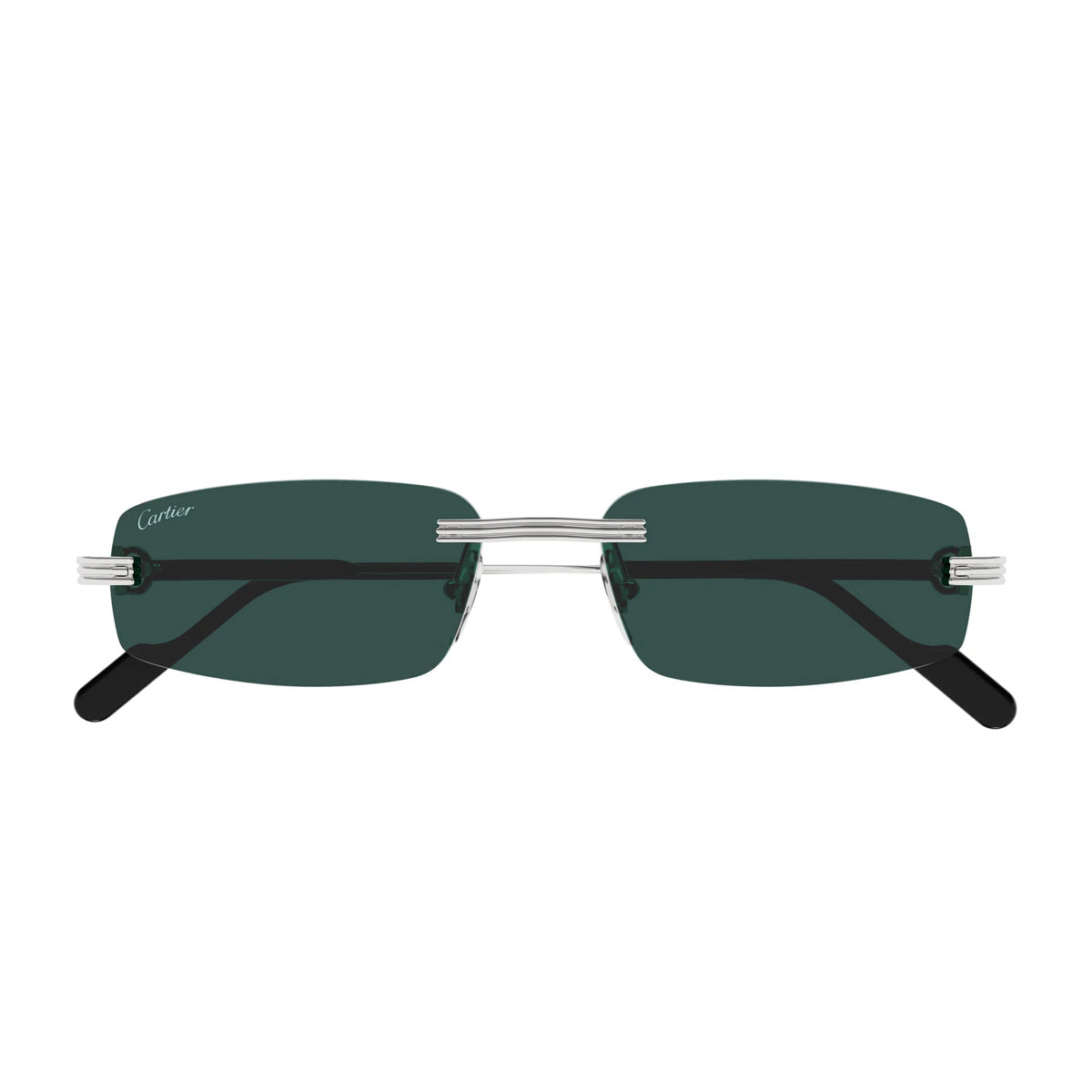 CartierCT0535S Première de Cartier 002 Silver Green Argento Metal Occhiali Da Sole