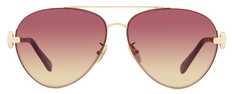 Omega OM0031H Metal/Acetate sunglasses in gold