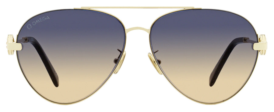 Omega OM0031H Metal/Plastic (Acetate) sunglasses in gold