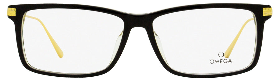Omega OM5014 Acetate/Metal eyeglasses in black