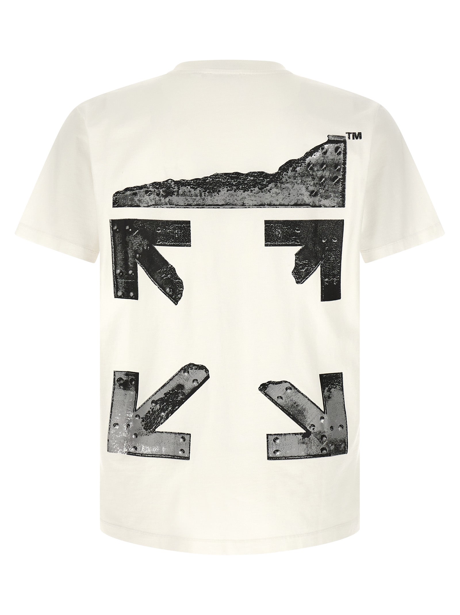 Metal Arrow T-shirt White Cotton