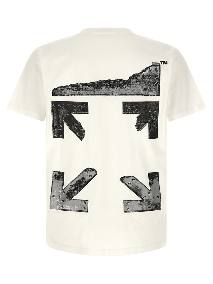 Metal Arrow T-shirt White Cotton