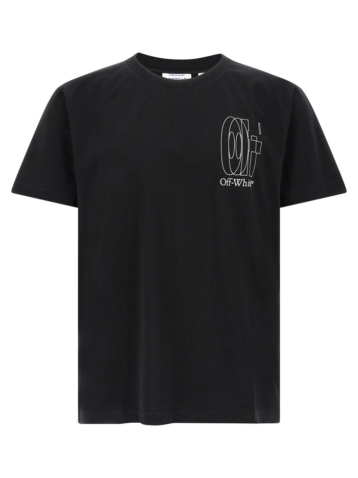 Big Double Arrow T-shirt Black Cotton