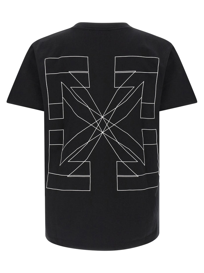 Big Double Arrow T-shirt Black Cotton