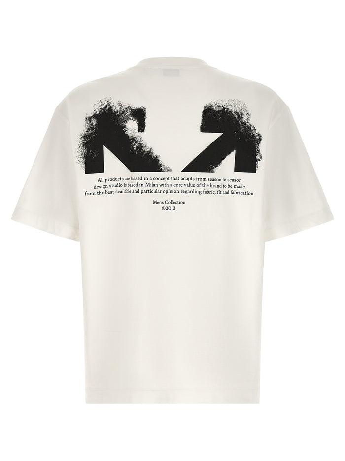 Half Arrow T-shirt White/black Cotton