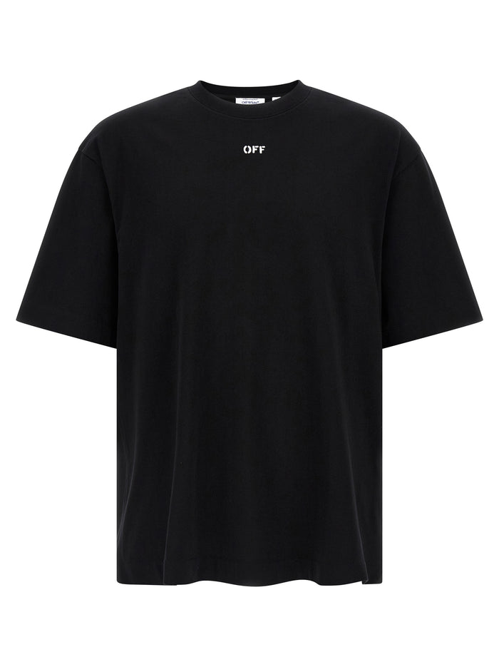 3D Arrow Spray T-shirt Black Cotton