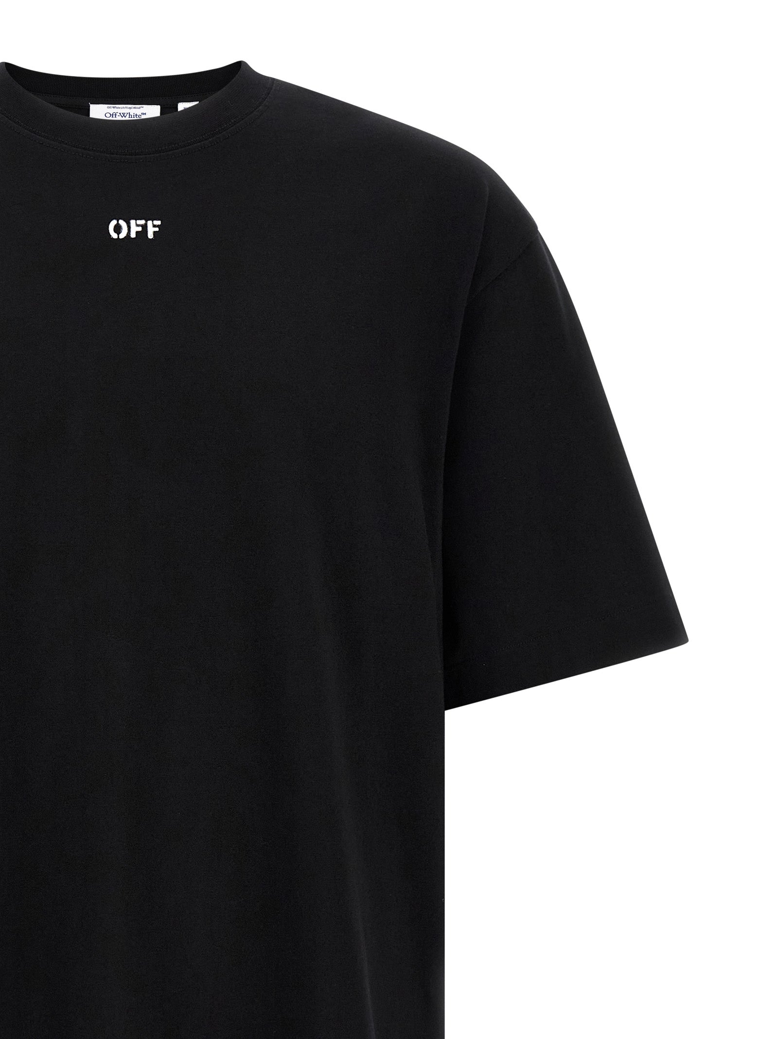 3D Arrow Spray T-shirt Black Cotton