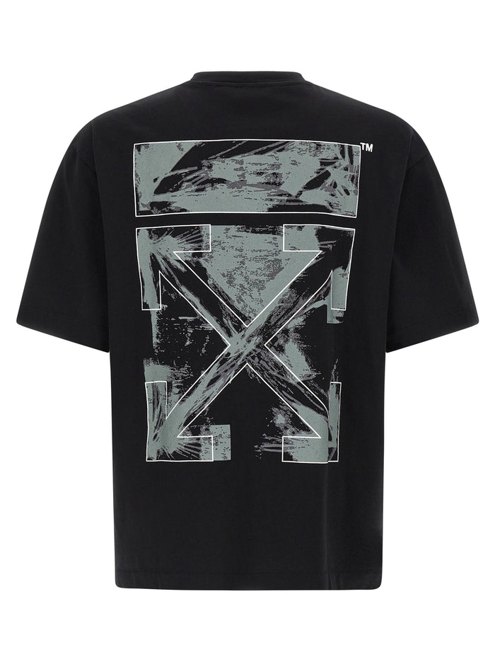 Paint Arrow T-shirt Black Cotton