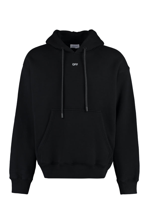Black Hooded Sweatshirt Cotton Jumpers