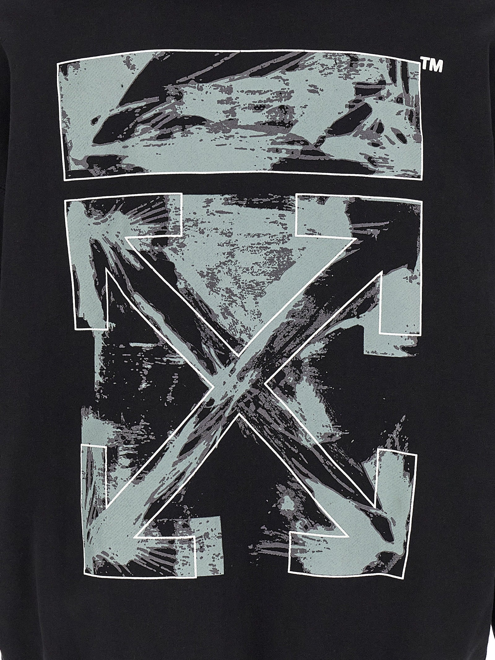 Paint Arrow Skate hoodie Black Cotton Sweatshirt