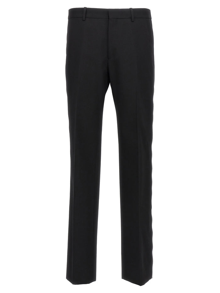 OW Emb pants Black Virgin Wool