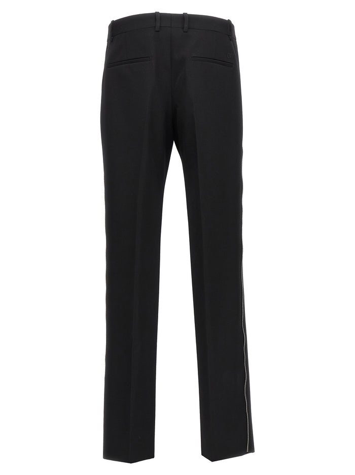 OW Emb pants Black Virgin Wool