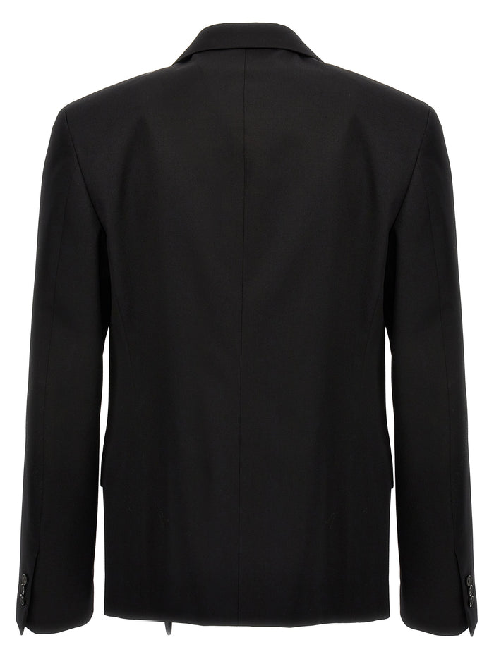 OW Embroidery blazer Black Wool
