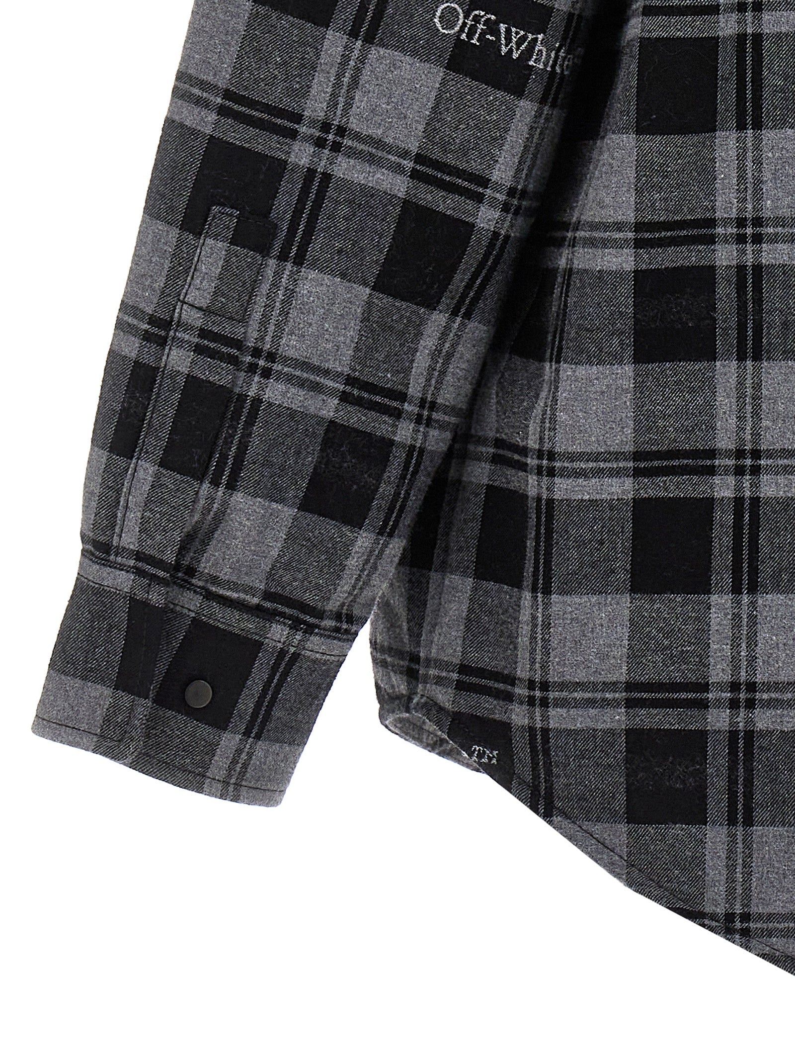 Check Flannel Padded jacket Gray Cotton Down Jacket, Parka, Casual