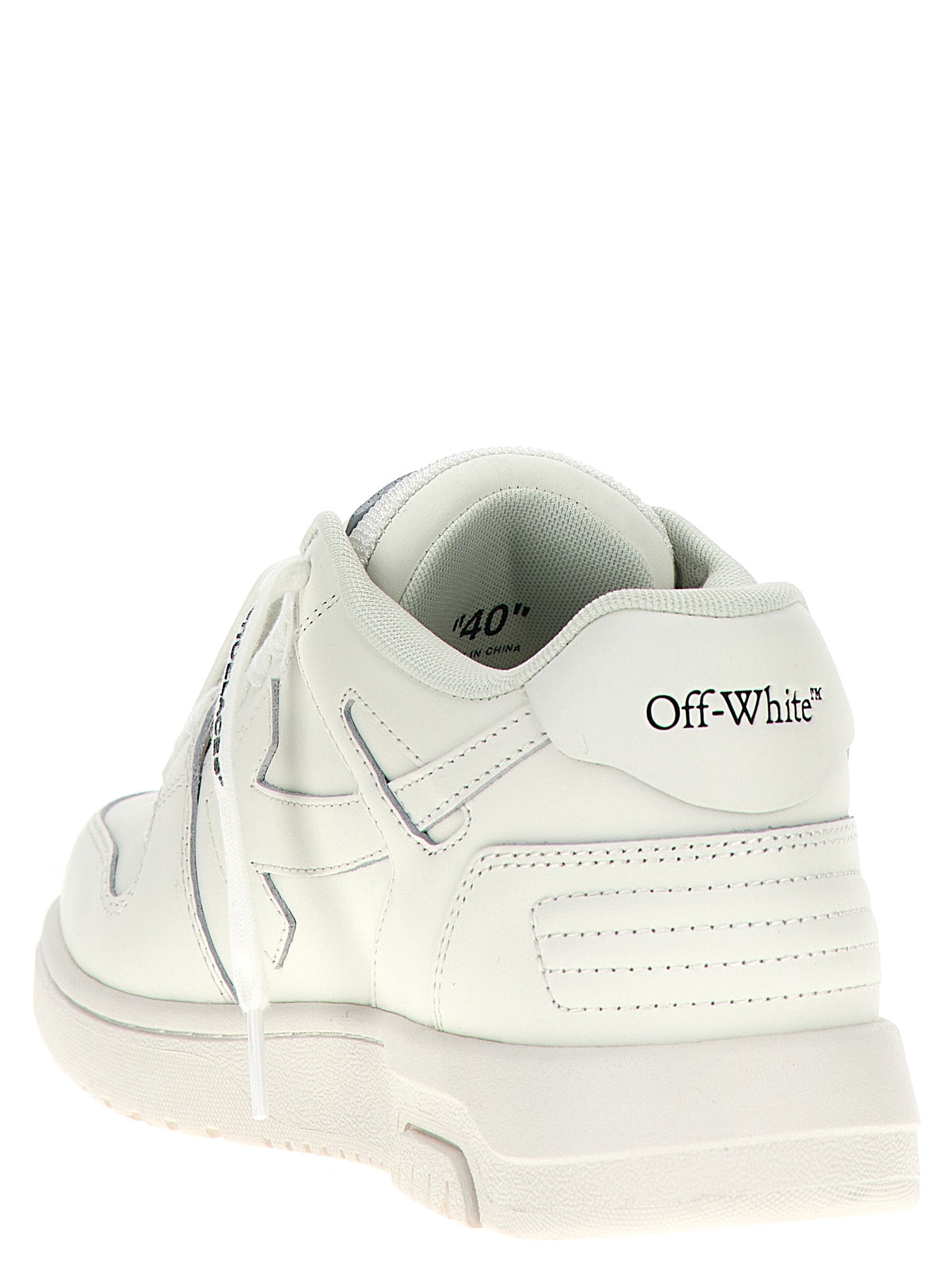 Out Of Office Sneakers White Calfskin Leather Polyester