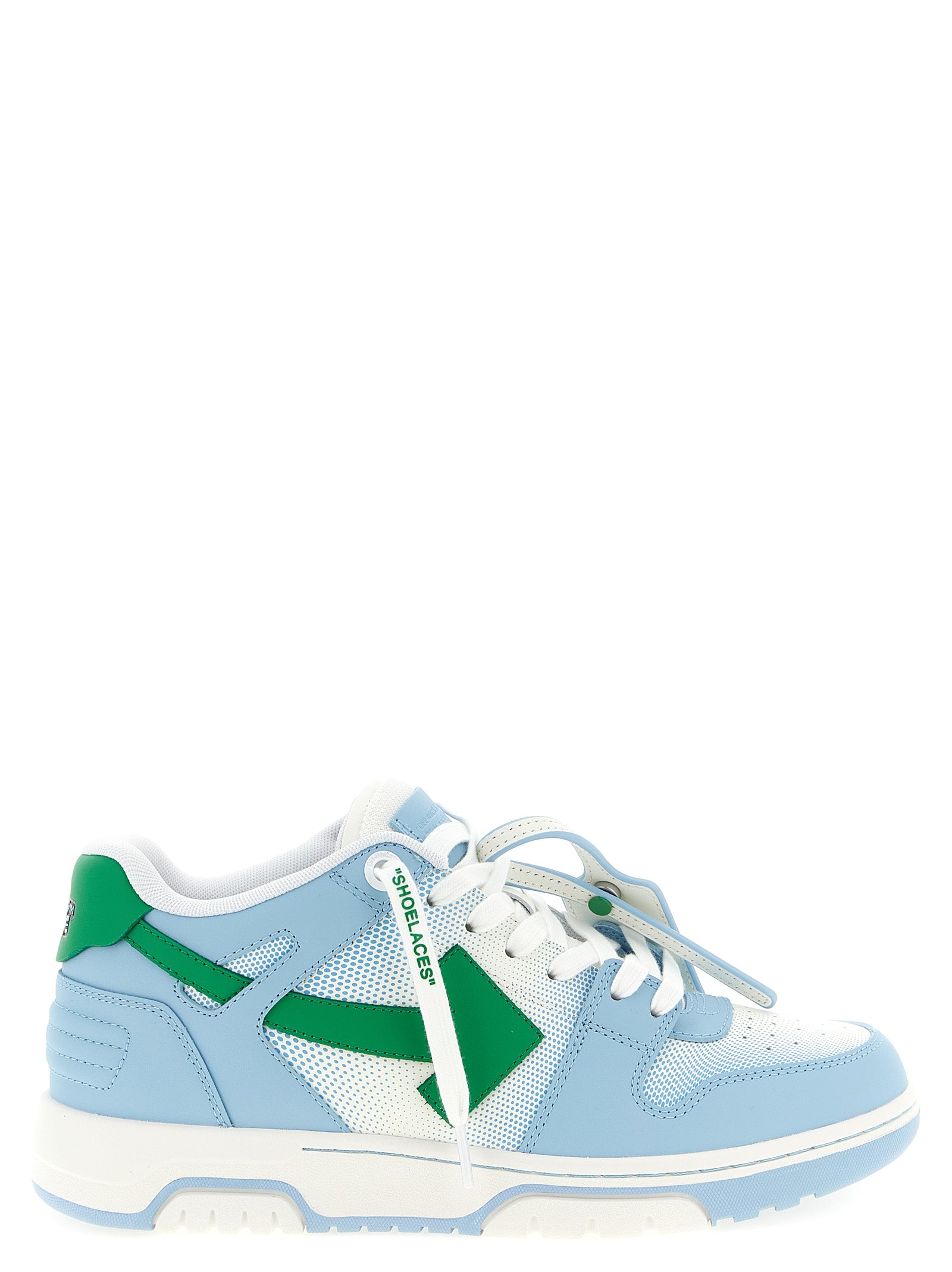 Out Of Office Sneakers Light Blue Calfskin Leather Polyester