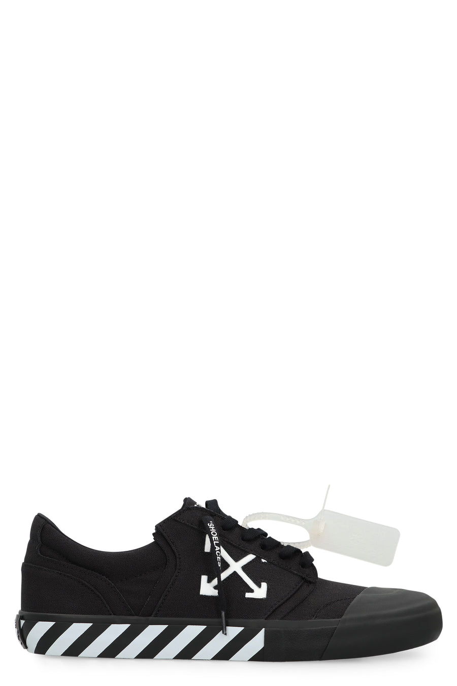 Low-Top Sneakers With Arrows Detail Black Cotton Trainers