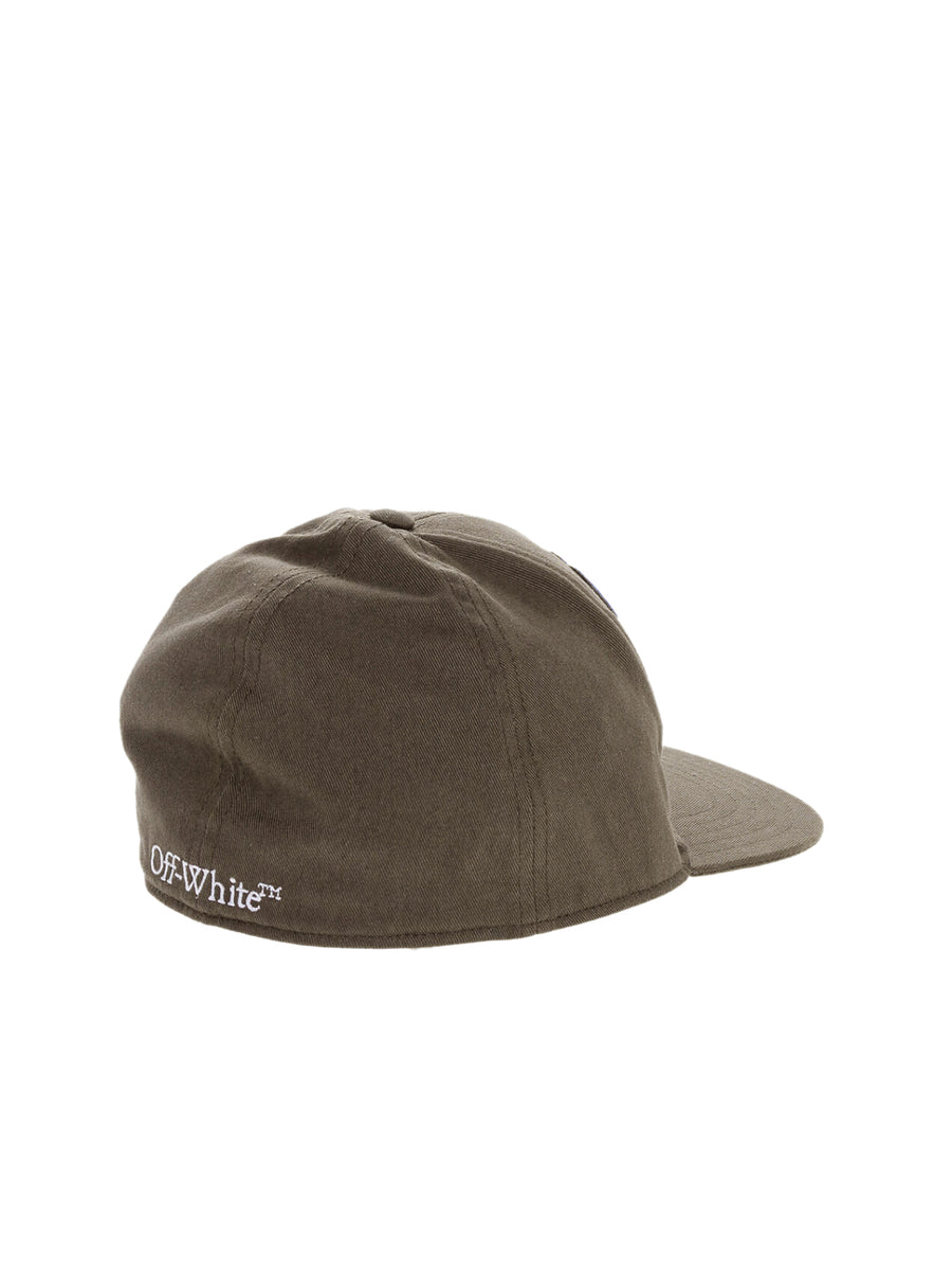 Off-White OMLB055S24FAB0026001 100% Cotton baseball cap in brown