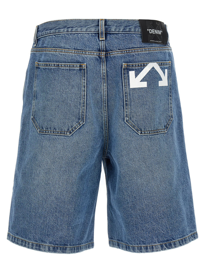 Half Arrow bermuda shorts Blue Cotton Bermuda