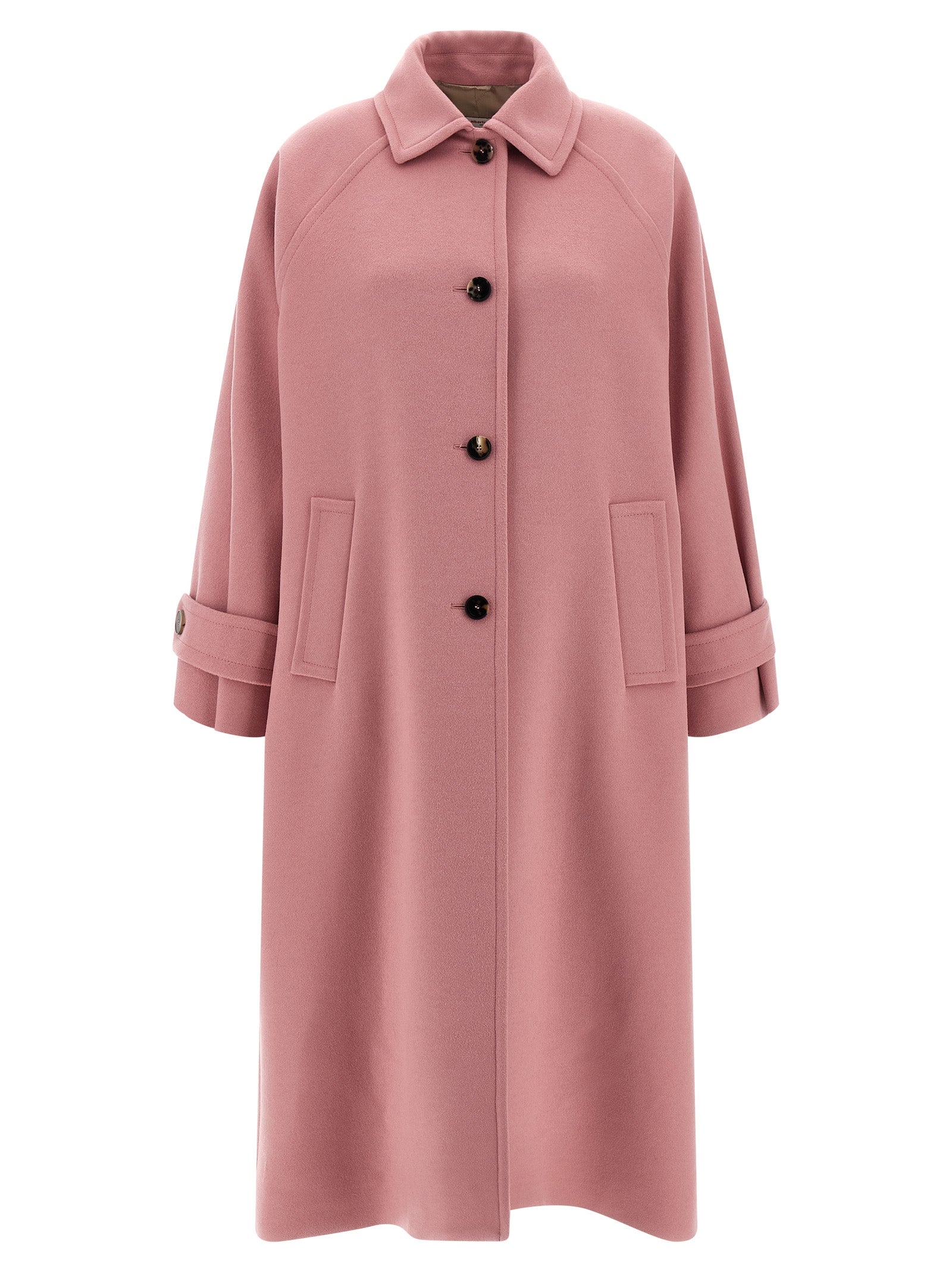 Wool Coat Pink Virgin Coats, Trench