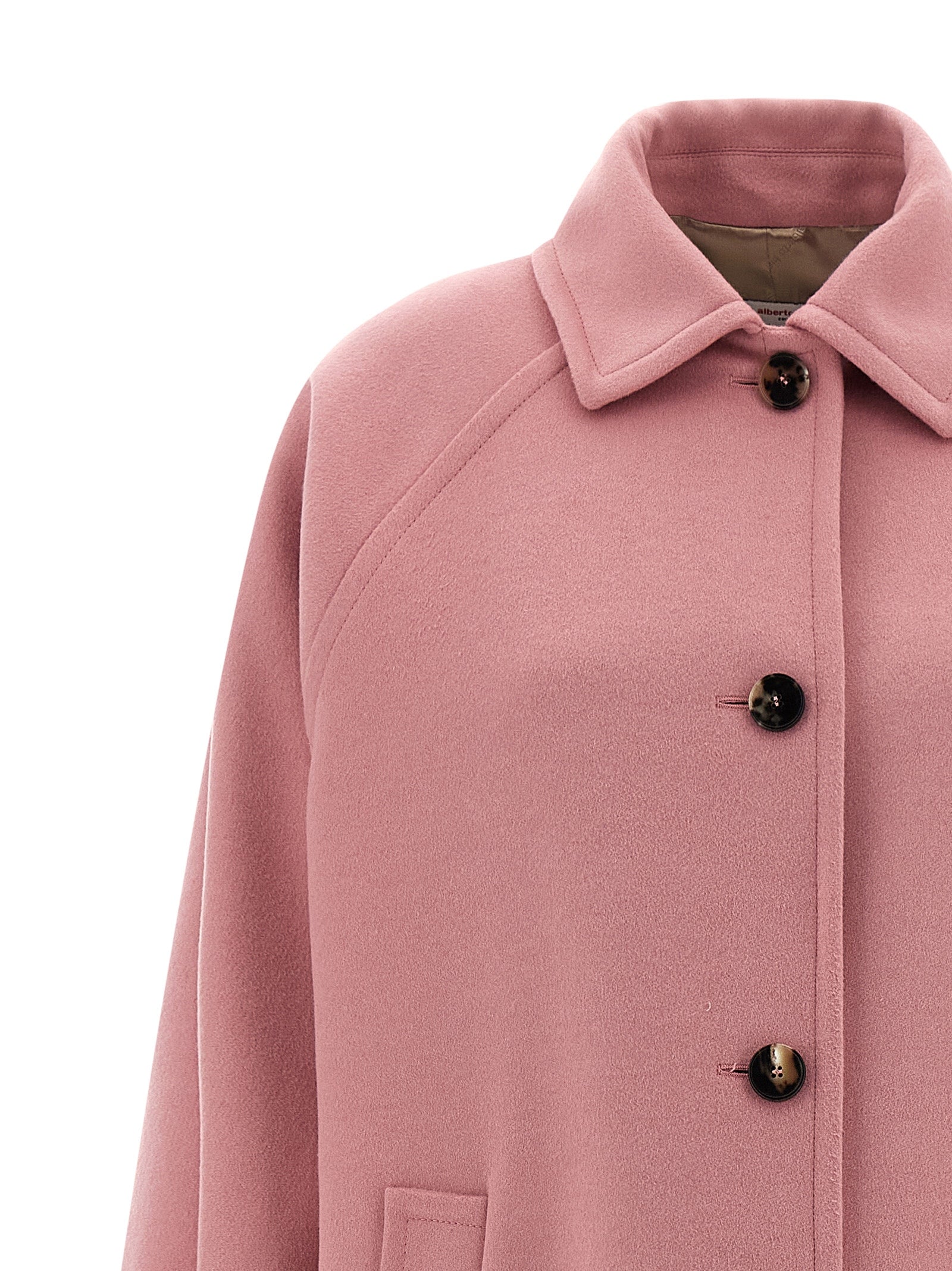 Wool Coat Pink Virgin Coats, Trench