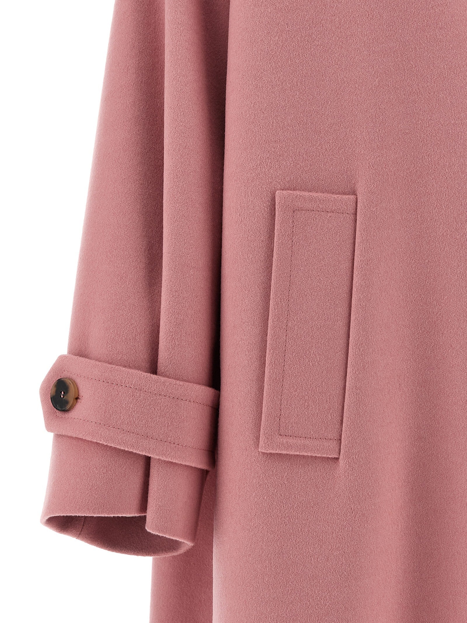 Wool Coat Pink Virgin Coats, Trench