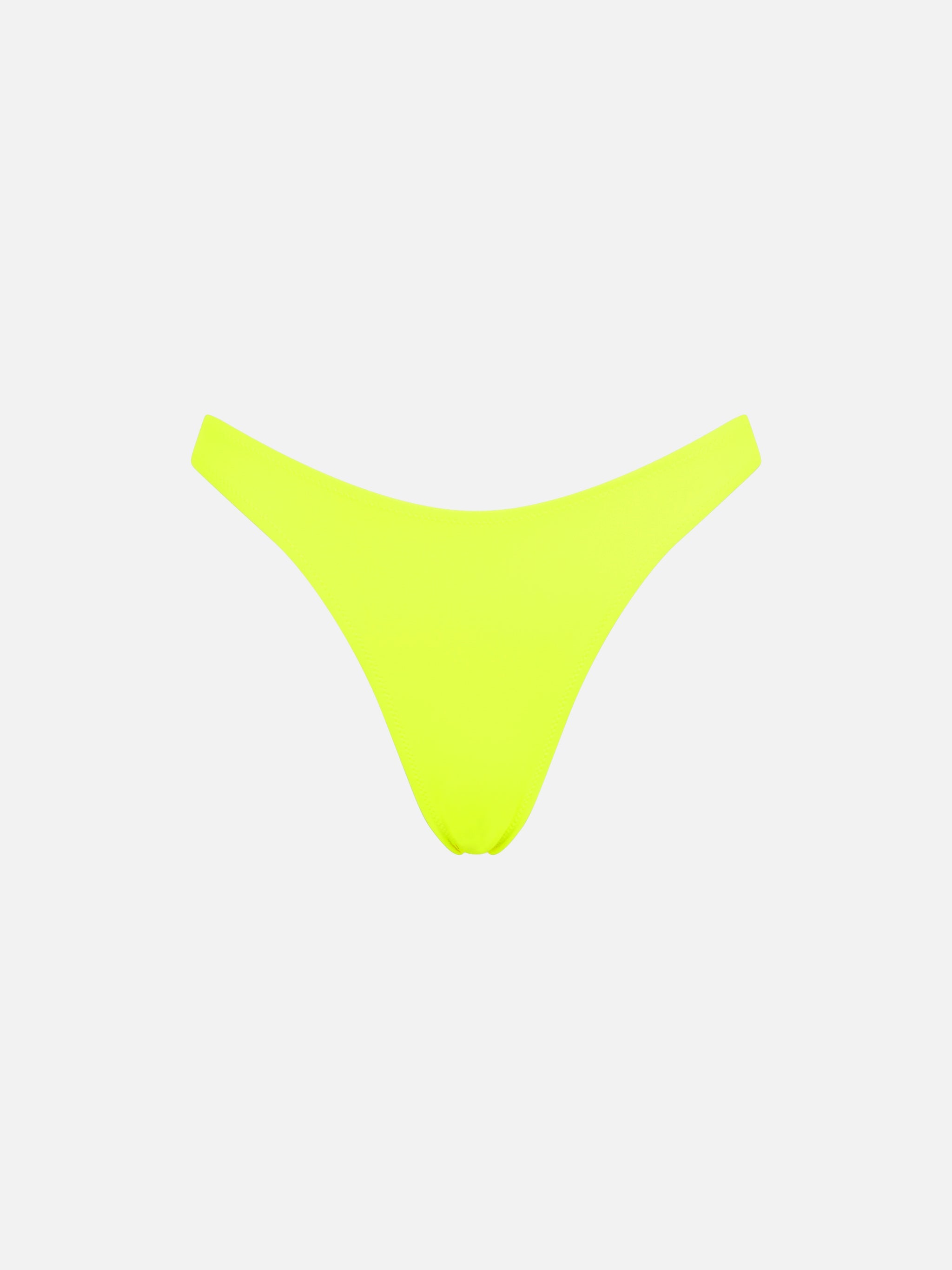 Fluo Yellow Opalin Cheeky Solid Swim Briefs Bottom