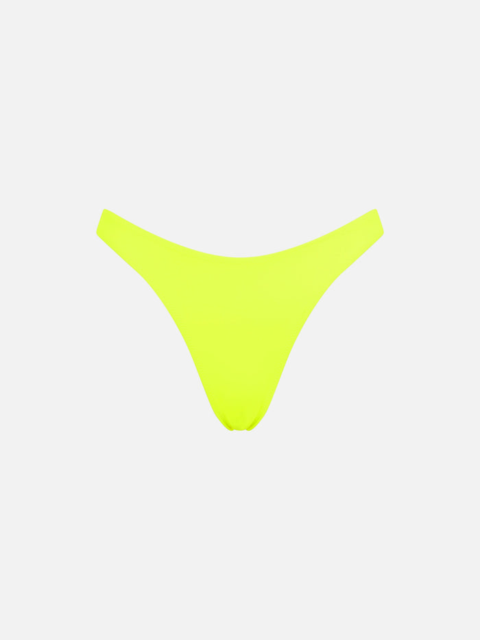 Fluo Yellow Opalin Cheeky Solid Swim Briefs Bottom