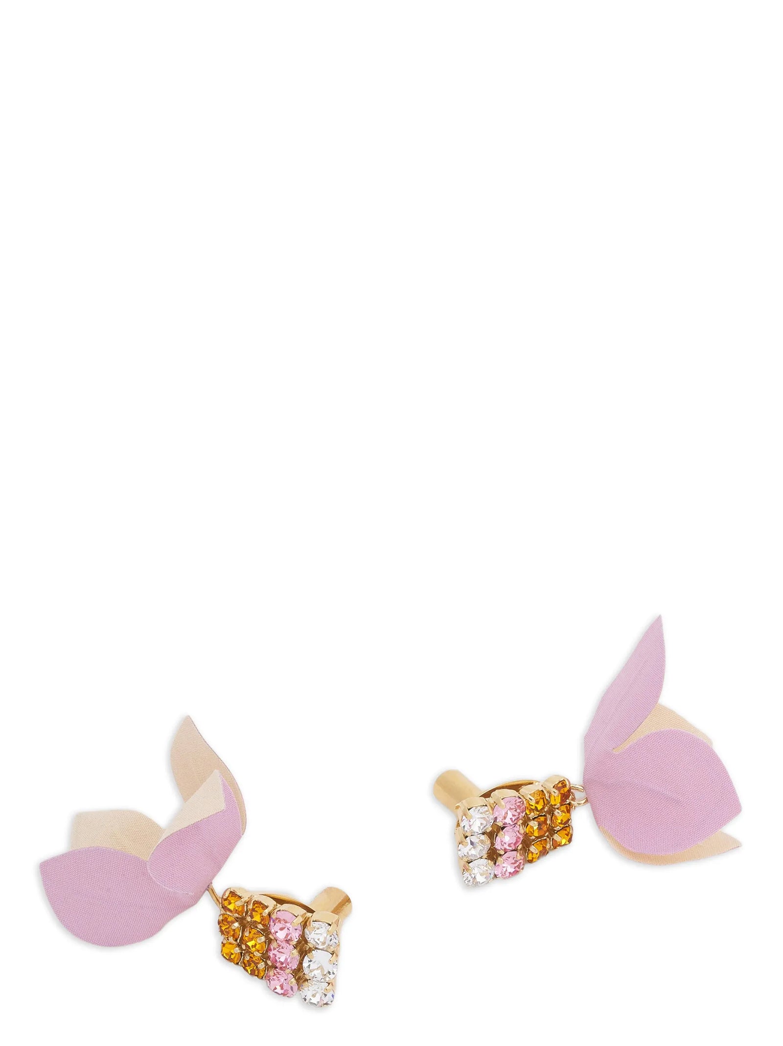 Flower earrings Multicolor Brass Jewelry