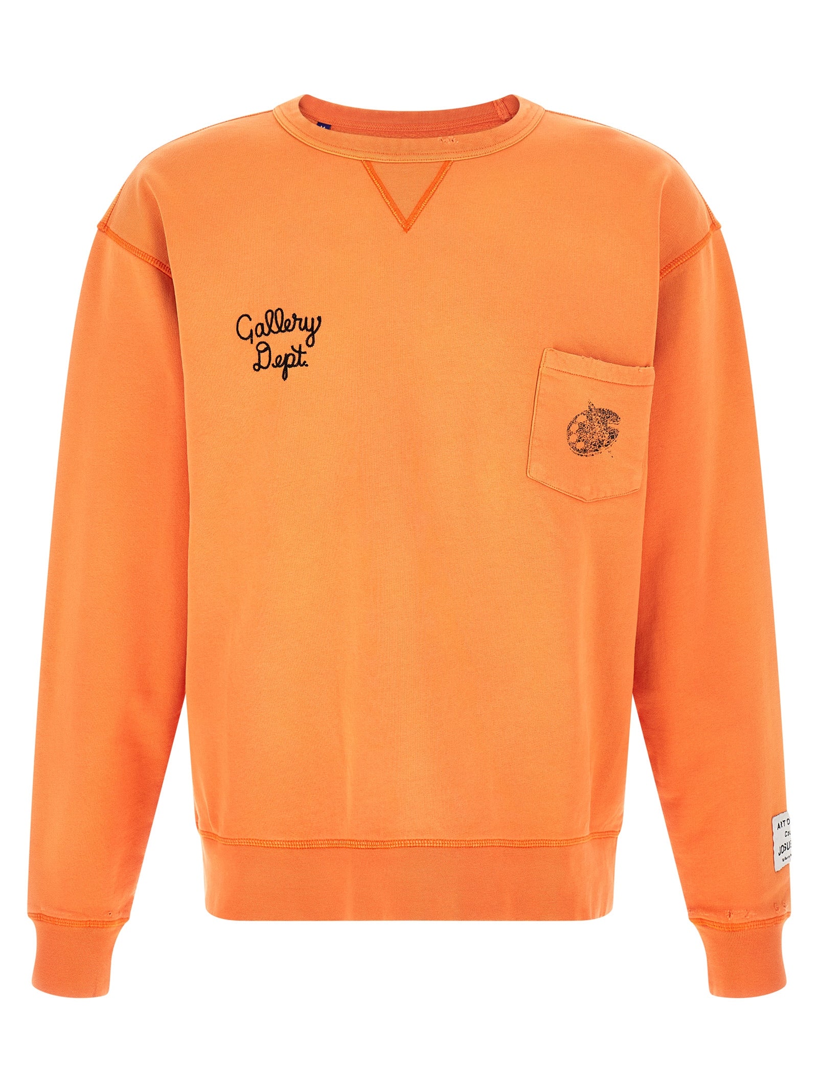 Art Expert Sweatshirt Orange Cotton Down Jacket, Parka, Casual Jackets