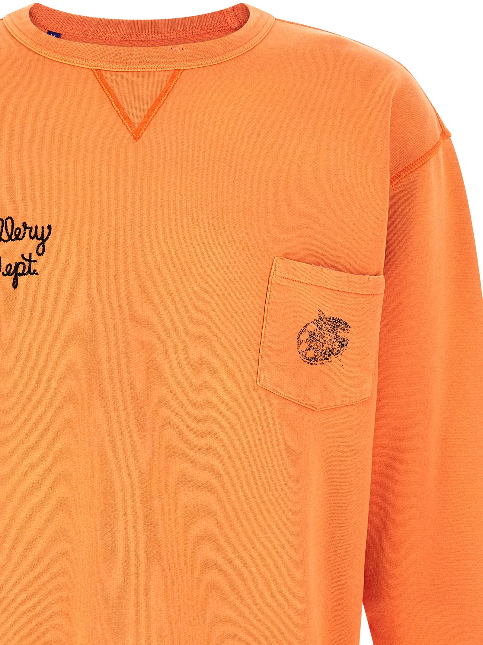 Art Expert Sweatshirt Orange Cotton Down Jacket, Parka, Casual Jackets